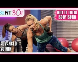 BeFiT 301: 25 Min HIIT It Total Body Burn | Advanced Workout- Maddy Curley