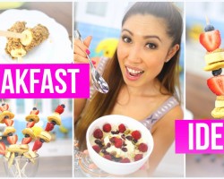 Quick & Healthy Breakfast ideas! Pancake Kabobs, Banana Pops & Berry Crunch Oatmeal!
