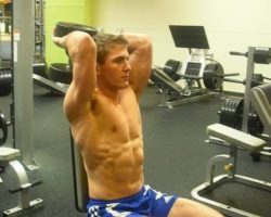 How To: Dumbbell Seated Overhead Tricep Extension