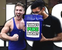 HIS FIRST LEG DAY: Will He Fill The Puke Bucket? (FULL WORKOUT INCLUDED)